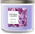 Yankee Candle 3 Wick Candle Jar, Scented Candle with up to 40 Hours of Burn Time, Premium Plant Wax Blend for Consistent Long Lasting Scent from First to Last Burn, Lilac Blossoms