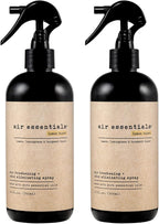 Air Essentials Air Freshener & Odor Eliminator Spray - 12 oz, Pack of 2 - Made with Pure Essential Oils - Lemon Burst Scent
