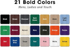 Knee High Solid Color Cotton Socks for Men Women and Youth