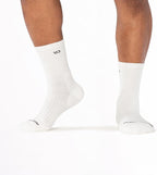 Wide Open Micro Crew Men's Socks - Merino Wool Socks for Men, Everyday Wide, Crew for Wide Feet (Style 9001)