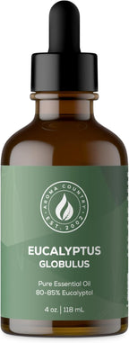 Aroma Country 100% Pure Eucalyptus Essential Oil – Organic & Undiluted Diffuser Oil, Humidifier, Steam Room & Shower Aromatherapy – Natural, Therapeutic Grade Oil for Skin, Sauna, & Home (4 Fl. oz)
