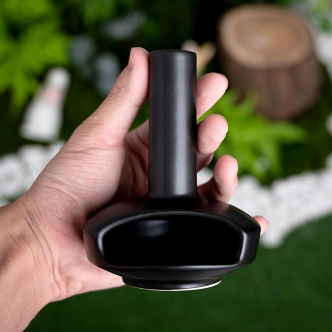 Handcrafted Mini Ceramic Chiminea Palo Santo Holder – Unique Incense Stick Burner for Meditation, Yoga, and Aromatherapy – Perfect Home Decor Accessory for Personal Rituals and Mindfulness Practices