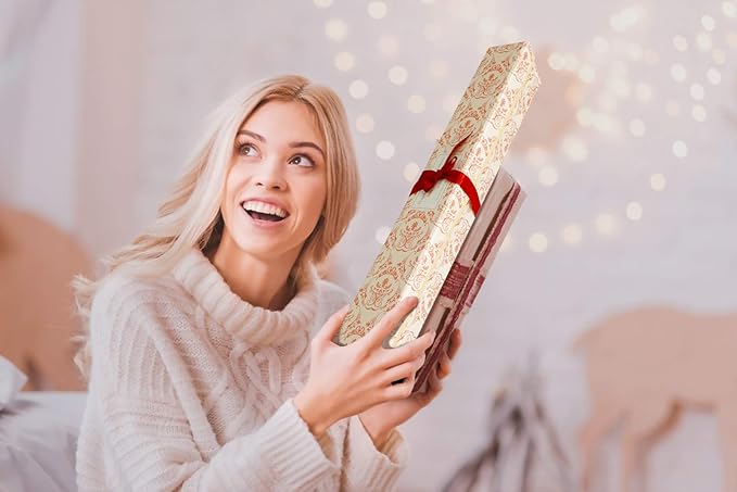 SCENTORINI Rose Sandalwood Scented Drawer Liners, 6 Sheets Fragrant Paper Liners Non-Adhesive Paper Sheets for Home Closet, Dresser Drawers, Gift for Home Fragrance