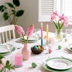 24 Packs Pink Colored Votive Candles, Unscented Small 1.5 Inch Diameter 2.0 Inch Tall Pastel Wax Candles for Wedding, Party & Home Dinner Table Decoration - 12 Hour Burn Time