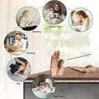 Hand Statues Incense Holder - Incense Burner Ash Catcher, Handcrafted Incense Stick Holder with Ash Catcher, Artisan Incense Burner for Meditation & Yoga (Yellow)