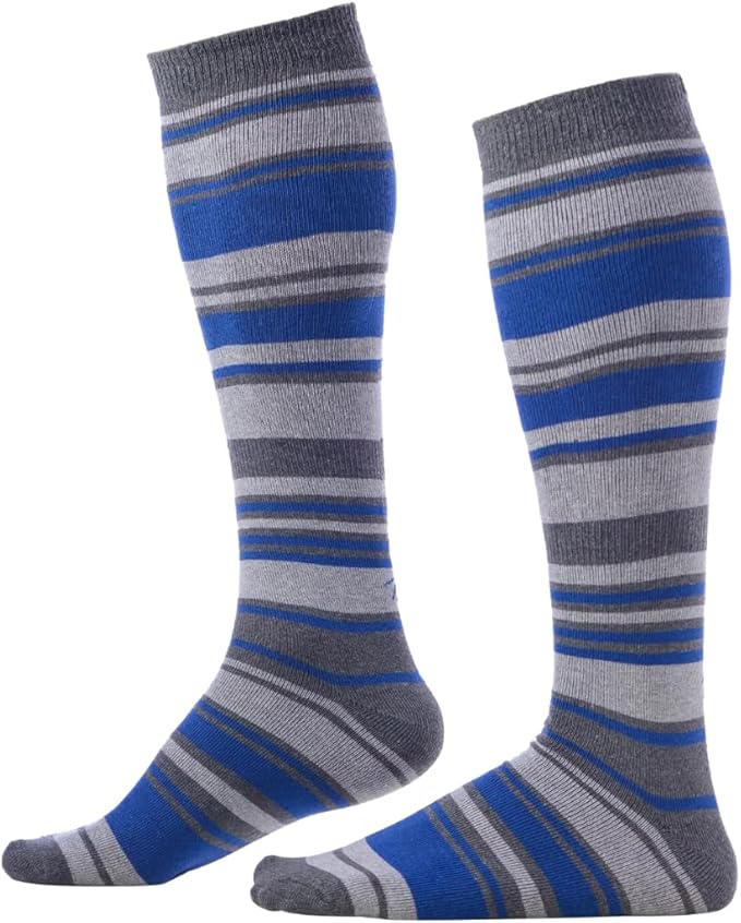 Pierre Henry Over the Calf Socks for Men (3 pairs) | Cotton Over the Calf Dress Socks | Long Socks Designed to Stay up 12+ hr