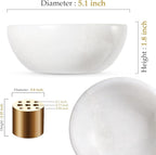 Koville African Natural Marble Incense Holder, Incense Holders for Sticks, Sturdy Incense Burner Ideal for Meditation and Relaxing, Easy to Clean(Namib Fantasy)