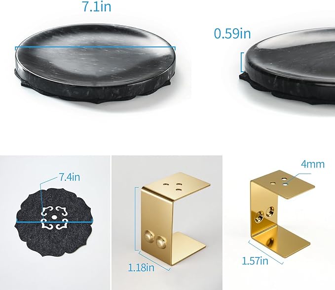 7.1-Inch Marble Incense Holder, Long Incense Holder for Sticks, Large Incense Sticks Holder for Meditation Yoga SPA, Incense Burne for Palo Santo/Sage/Cone/(Black)