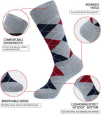 DRASEX Men's Dress Socks Funky Colorful Pattern Cotton Novelty Casual Crew Socks