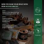 White Sage Incense Brick Super Set by Aromafume | 54 Bricks & Tree of Life Exotic Burner | White Sage with Rose, Lavender, Palo Santo, Sandalwood, Frankincense | Sage for Cleansing, Smokeless Smudging