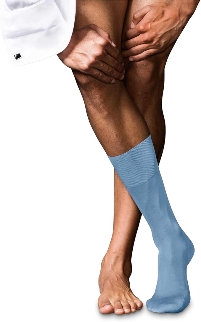 FALKE Men's No. 9 Egyptian Cotton Luxury Dress Socks, 1 Pair
