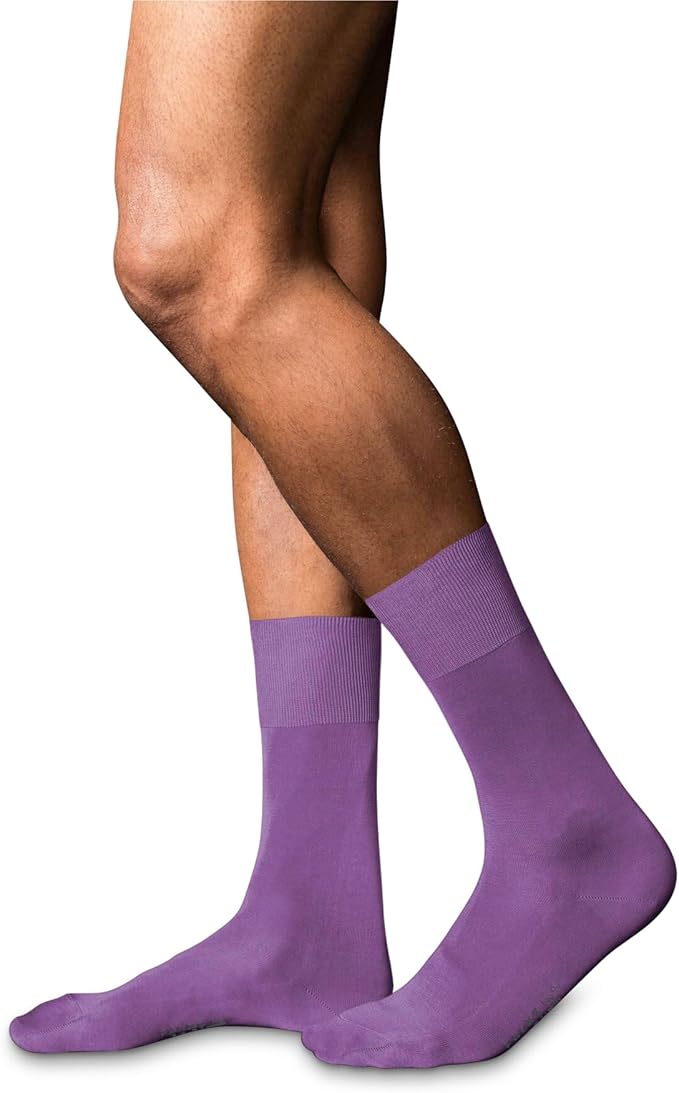 FALKE Men's No. 9 Egyptian Cotton Luxury Dress Socks, 1 Pair