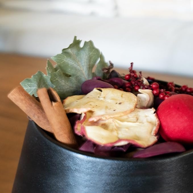 Qingbei Rina Christmas Potpourri Bags, Apple Scented Potpourri Bowl Filler, Red Decorative Dried Flowers, Home Fragrance Sachet, Winter Vase Fillers, Holiday Bathroom Decor (20oz)