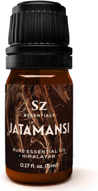 Jatamansi Essential Oil aka Spikenard - 100% Pure & Undiluted - Extracted from Nardostachys Jatamansi - Strong & Powerful Scent with Earthy Overtones - Therapeutic Grade - 0.17oz