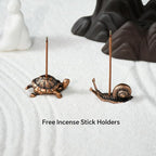 wellsee Incense Burner - Incense Waterfall Fountain Backflow Incense Holder with Sticks Holder & Cones, Tweezers, Box