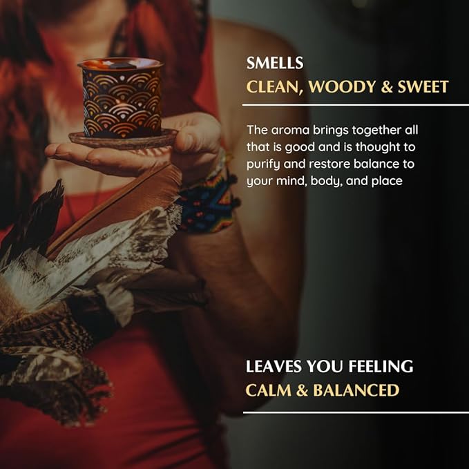 White Sage and Sandalwood Incense Bricks by Aromafume | 3x9 Bricks | Sage Incense for Cleansing Negative Energy & Protection | Sage for Smokeless Smudging & Spiritual Cleansing | Refill Pack