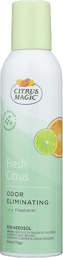 Citrus Magic Odor Eliminating Air Freshener Spray, Fresh Citrus, 6-Ounce