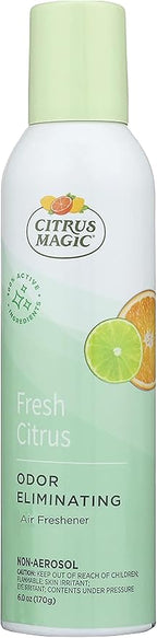 Citrus Magic Odor Eliminating Air Freshener Spray, Fresh Citrus, 6-Ounce