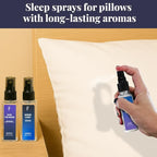 Folkulture Pillow Sprays - Set of 3 | Natural Fragrance Sleep Spray for Pillows, Bedsheets, Blankets | Fabric Freshener Spray Set for Laundry, Bedroom, Home with Essential Oils | Sleep Ritual - 5.1 Oz