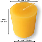 100% Pure Beeswax 15-Hour Votives Candles Organic Hand Made (4)