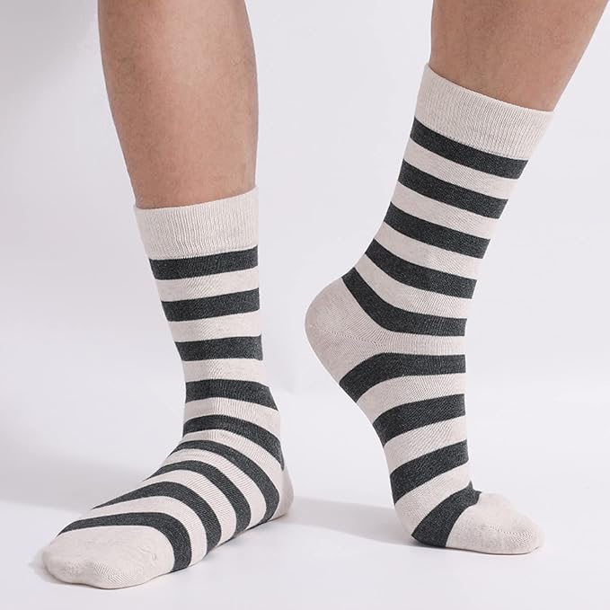 DRASEX Men's Dress Socks Funky Colorful Pattern Cotton Novelty Casual Crew Socks