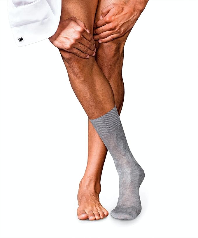 FALKE Men's No. 9 Egyptian Cotton Luxury Dress Socks, 1 Pair
