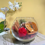 Qingbei Rina Christmas Potpourri Bags,Cinnamon/Apple/Pine Scented Potpourri Bowl Filler,Winter Holiday Decorative Dried Flowers,Home Fragrance Sachet of Petal, Vase Filler,2 Bags,20 oz(Red+Green)