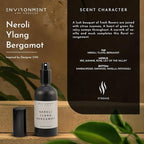 ENVIRONMENT Inspired by Designer Perfume CN5 Room Spray, 100ml Air Freshener (Neroli | Ylang | Bergamot) Home Fragrance Accessories, Room Perfume, Room Deodorizer, Vegan & Cruelty-Free