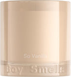 Boy Smells So Vanilla Candle - 8.5 oz - Aromatic Candle for Home with Almond Blossom, Vanilla and Amber - Up to 50-Hour Burn - Cotton Wick