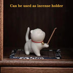 LYART Warrior Statue Figurine - Tea Pet Ornament Accessories - Cute Kung Fu Decoration Gift for Tearoom, Home, Office - Children's Day Gift for Tea Lovers