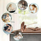 Hand Statues Incense Holder - Incense Burner Ash Catcher, Handcrafted Incense Stick Holder with Ash Catcher, Artisan Incense Burner for Meditation & Yoga (Brown)