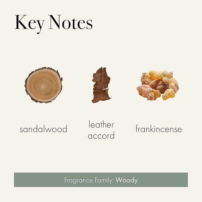 LAFCO New York 3-Wick Candle, Feu de Bois - 30 oz - 120-Hour Burn Time - Reusable, Hand Blown Glass Vessel - Made in The USA