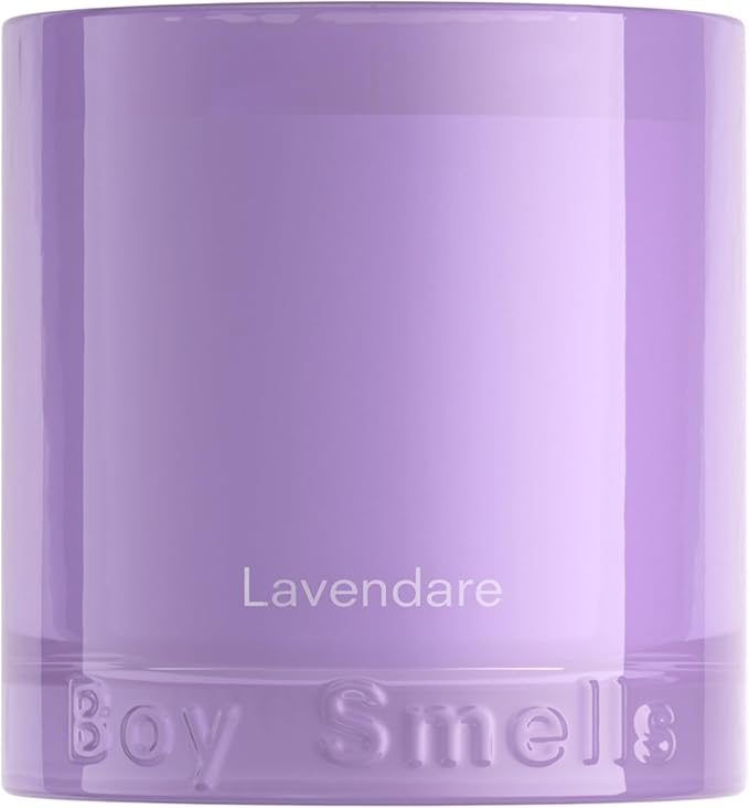 Boy Smells Lavender Candle - 8.5 oz - Luxury Candle with Lemon, Lavander, and Vetiver - Up to 50-Hour Burn - Cotton Wick
