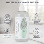 SpaRoom Aromatherapy Linen and Fragrant Room Spray Made with Essential Oils, 16 Ounces, Sea Side ~ Salty, Breezy, Coastal