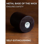 CANDWAX Long Lasting Unscented Black Votive Candle Set of 36 - Perfect as a Halloween Candles Bulk Pack - 1.5x1.7 inch Black Votives