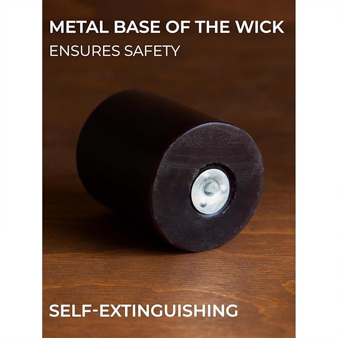 CANDWAX Long Lasting Unscented Black Votive Candle Set of 36 - Perfect as a Halloween Candles Bulk Pack - 1.5x1.7 inch Black Votives