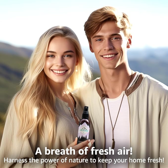 Lumi Outdoors Natural Air Freshener - Lavender Vanilla - Essential Oil Odor Eliminating Room Spray