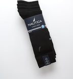 Nautica Mens Dress Socks - 5 Pack Breathable Comfort Stretch Crew-Length Work Socks for Men for Business Formal Wear (6-12.5)