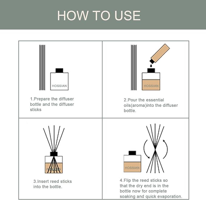 HOSSIAN 10 x Random Coloured Ball Vines Aroma Diffuser Aromatherapy Home Decor Rattan Reed Sticks + 90 Reed Diffuser Sticks, Diffuser Refills, Spa, Aromatherapy