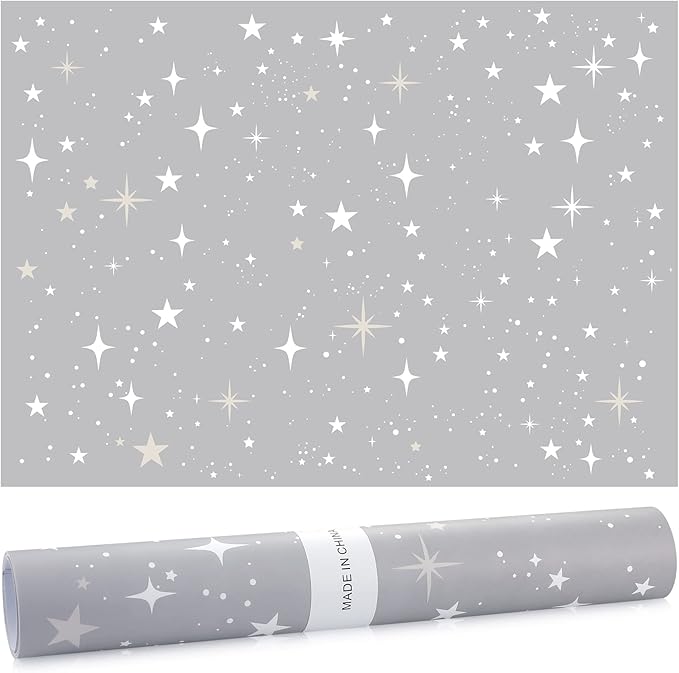 Eersida 20 Sheets 14 x 19.5 Inch Scented Drawer Liners for Dresser Non Adhesive Fragrant Drawer Liners Paper for Bedroom Kitchen Cabinet Home Shelf Closet(Star)