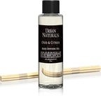 Urban Naturals Reed Diffuser Oil Refill, Oud & Citrus Diffuser Oils with Oud, Cedar, Citrus, Amber, 4 oz + Free Reed Sticks, Made in The USA