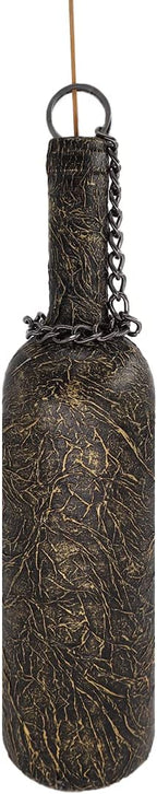 Sermo Glass Smoking Bottle Incense Holder Burner (Dragon - Golden)