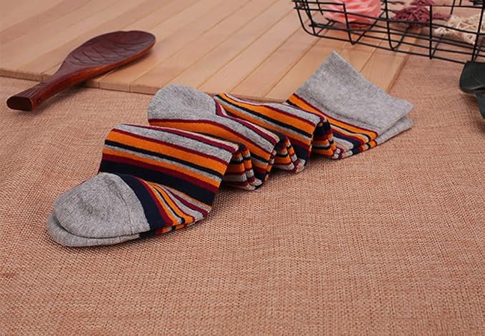 DRASEX Men's Dress Socks Funky Colorful Pattern Cotton Novelty Casual Crew Socks