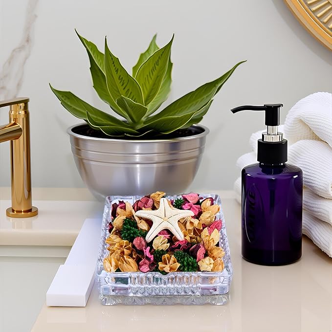 Rose Scented Potpourri - Long-Lasting Bowl & Vase Filler | Pink Dried Flowers | Home Fragrance Décor for Bathroom, Living Room, Bedroom, Office (4.9oz/140g)