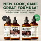 KUKKA Cedarwood Essential Oils - 4 Fl Oz - for Hair, Skin, Diffuser, Aromatherapy & DIY Soap Making Scent