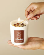 AOOVOO Macchiato Coffee Scented Candles for Women - Aromatherapy Candle with Crystals Inside, 10oz, 60H Burning Time, Soy Candles for Home Scented, Birthday Gifts Candle for Women Mom