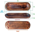 Wood Double Incense Sticks Holder Burner - Large Ash Catcher Handmade Home Decor