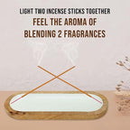 Raajsee Hand Painted Incense Holder,Wooden Incense Burner,Ash Catcher, Incense Tray 11x4x1.5 Inches, Best for Home Fragrance-Aesthetic Room Décor