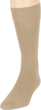 7BigStars Mens Dress Socks – 4 Pack Bamboo Crew Fit, Solid or Patterned, Thin Seamless Breathable Business