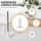 Danilovo Smudging Kit – 5 Palo Santo Sticks, 1 White Sage Smudge Stick, 50 Beeswax Taper Candles & Ceramic Candle Holder Set for Meditation, Cleansing, and Spiritual Practices